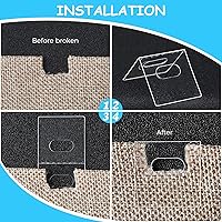 Vista 5 de Pestañas verticales de reparación de persianas y vástago vertical de repuesto para reparación de persianas verticales rotas y faltantes (24 piezas)