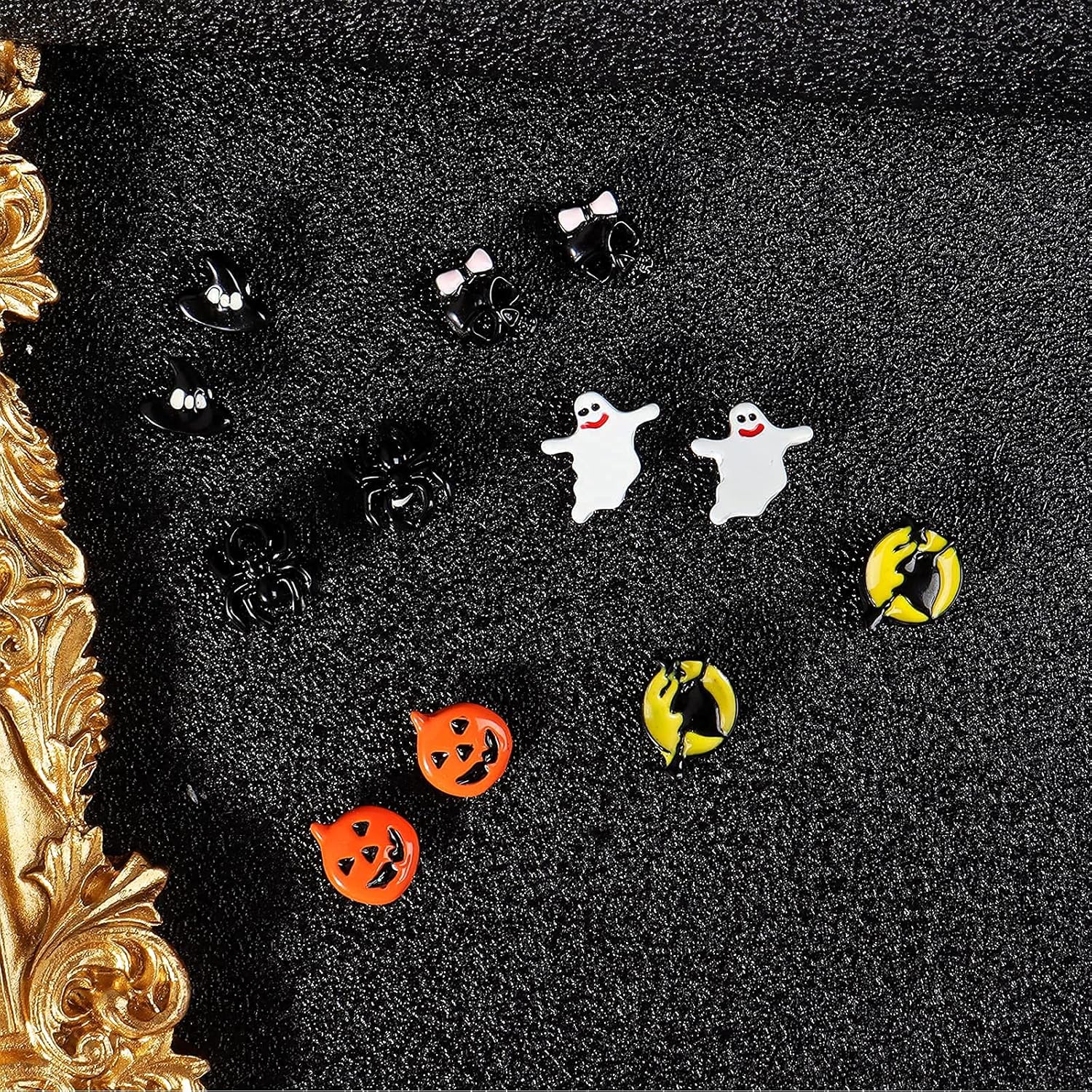 Halloween Earrings for Women Gothic Witch Spider Web Pumpkin Skull Black Cat BOO Holiday Earrings Set Halloween Jewelry Outfit Costumes Accessories Party Favors - Image 7