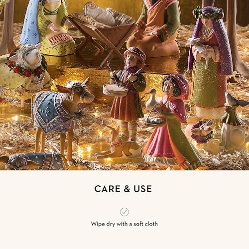 Vista 23 de MACKENZIE-CHILDS Patience Brewster - Figura de Belén de Navidad, decoración del hogar, Frank the Camel