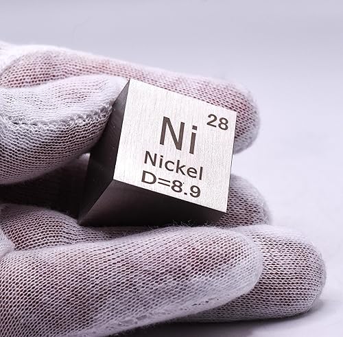 Miniatura 47 de Cubo de metal cobalto de 0.39 pulgadas (0.394 in) hasta un 99.9% puro elemento de tabla periódica de densidad grabada, colección de bloques