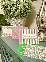 Vista 2 de Tarjetas de notas rosas y verdes Inspiradas en la hermandad Tarjeta de agradecimiento, cumpleaños y hermandad