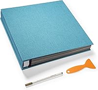 Vista 83 de Álbum autoadhesivo para fotos de 3x5, 4x6, 5x7, 6x8, 8x10, 8.5x 11 u 11x10.6 pulgadas, 40 páginas, de 11 x 10.6 pulgadas, tapa de lino, bricolaje