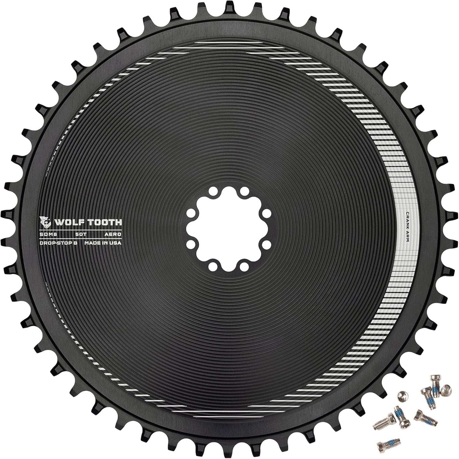 Wolf Tooth Direct Mount Aero Chainring for SRAM 8-Bolt