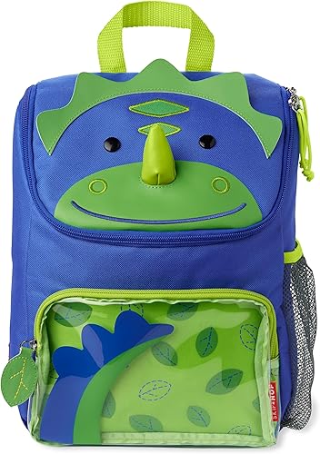 Miniatura 2 de Skip Hop - Mochila para jardín de infantes, colección Zoo, para niños grandes de 3 a 4 años, diseño de dinosaurio