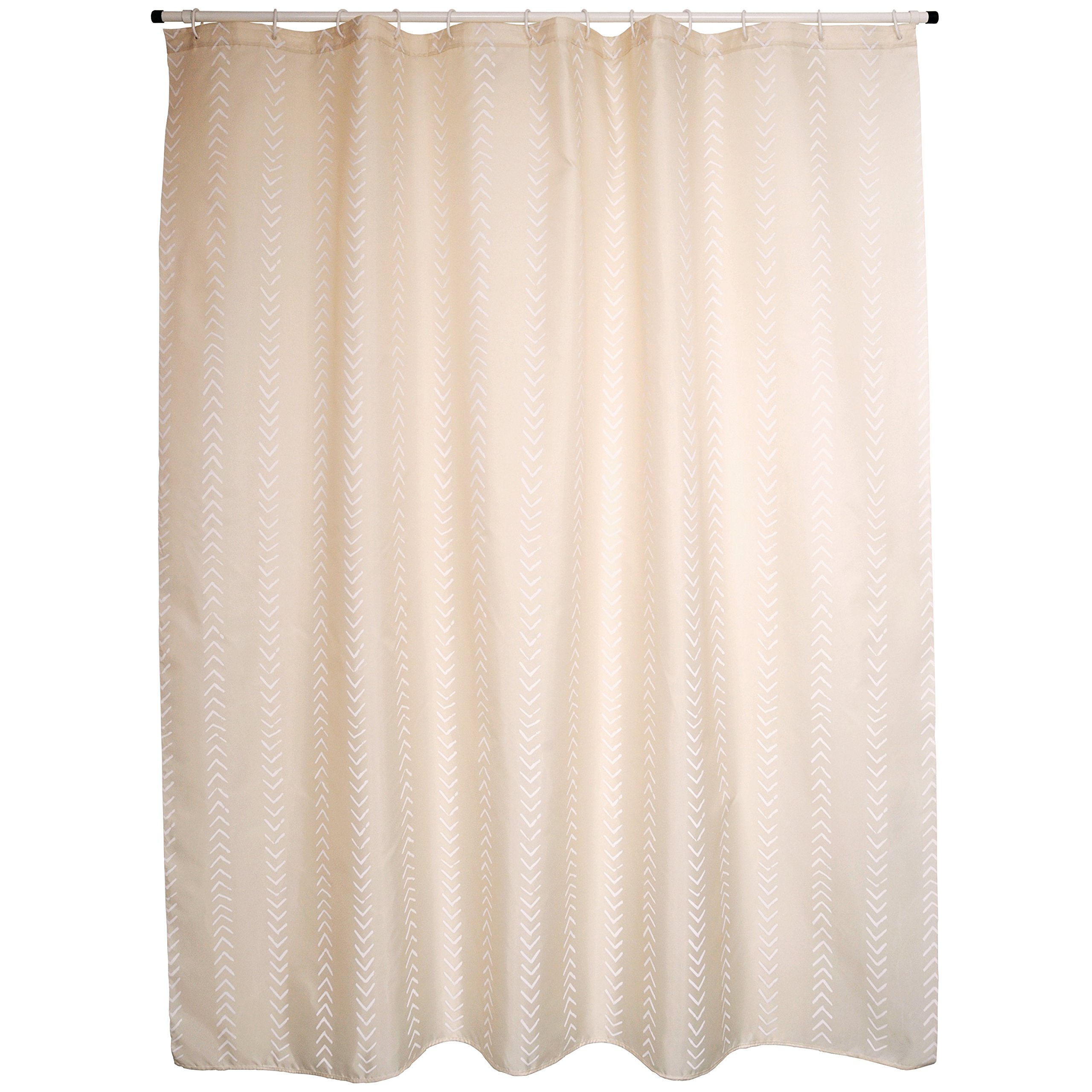 MSV "Premium Berbera Polyester Shower Curtain, Multi-Colour, 180 x 200 cm