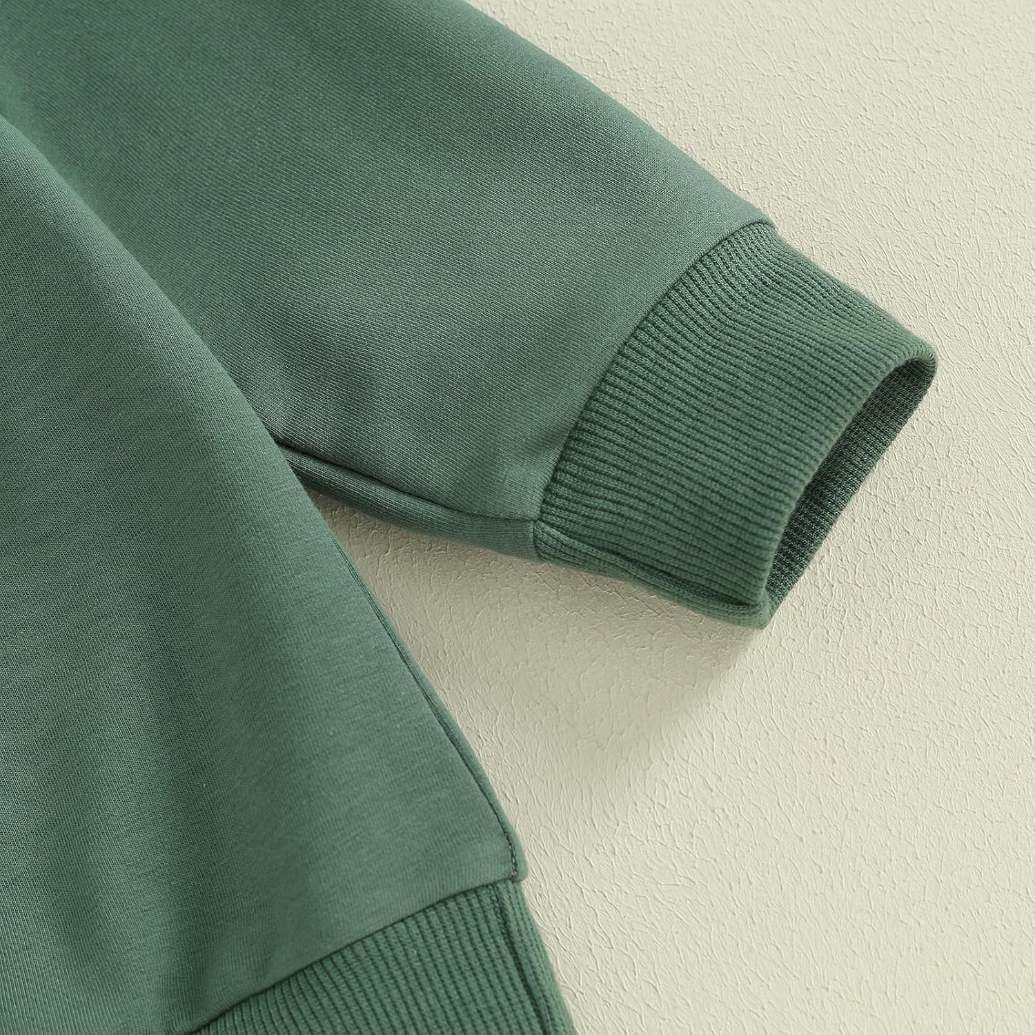 Toddler Baby Boy Girl Long Sleeve Crewneck Pullover Sweatshirt Sweater Outfits Solid Color Casual Clothes - Image 2