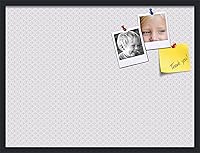 Vista 71 de PinPix Tablero de anuncios de corcho de 20 x 14 pulgadas. Este tablero decorativo enmarcado viene con diseño de círculos B W y un marco negro