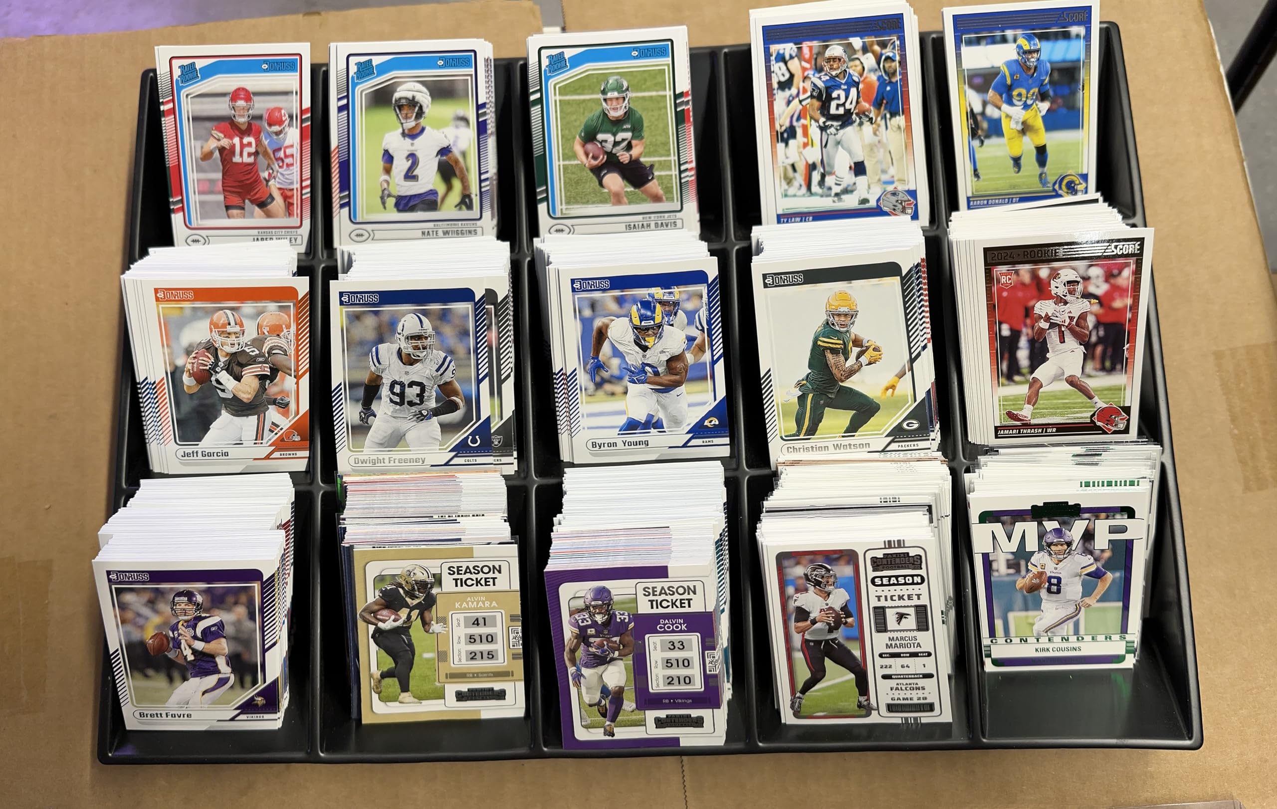 100 Football Mystery Cards | Bulk Lot – Raw, Mostly Base & Inserts | 2020+ Cards Included | Affordable Sports Card Collection for Beginners & Fans | Veteran-Owned Business - Starter Set -