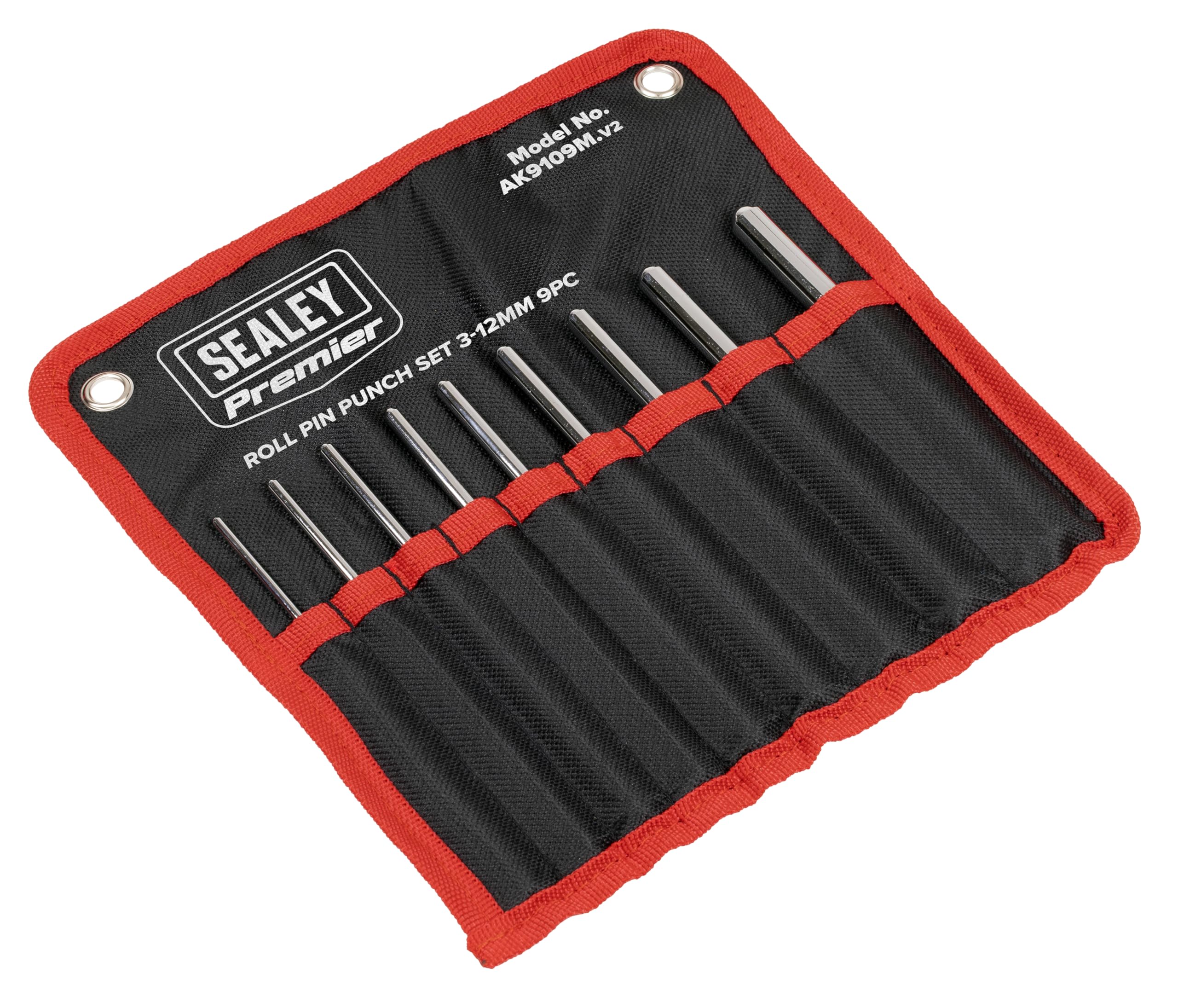 Sealey ak9109 m rollo Pin Punzones (Juego de 3 12 mm Métricas