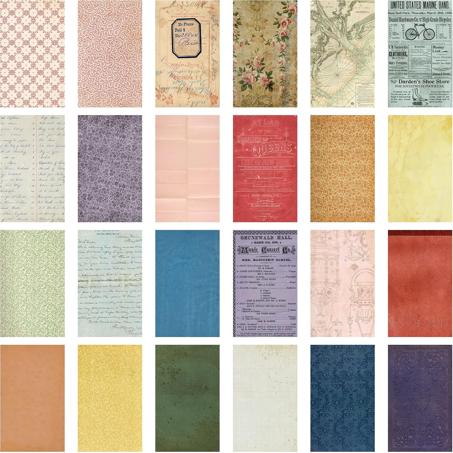 Idea-Ology Backdrops Double-Sided Cardstock 6"X10" 24/Pkg - Volume #5