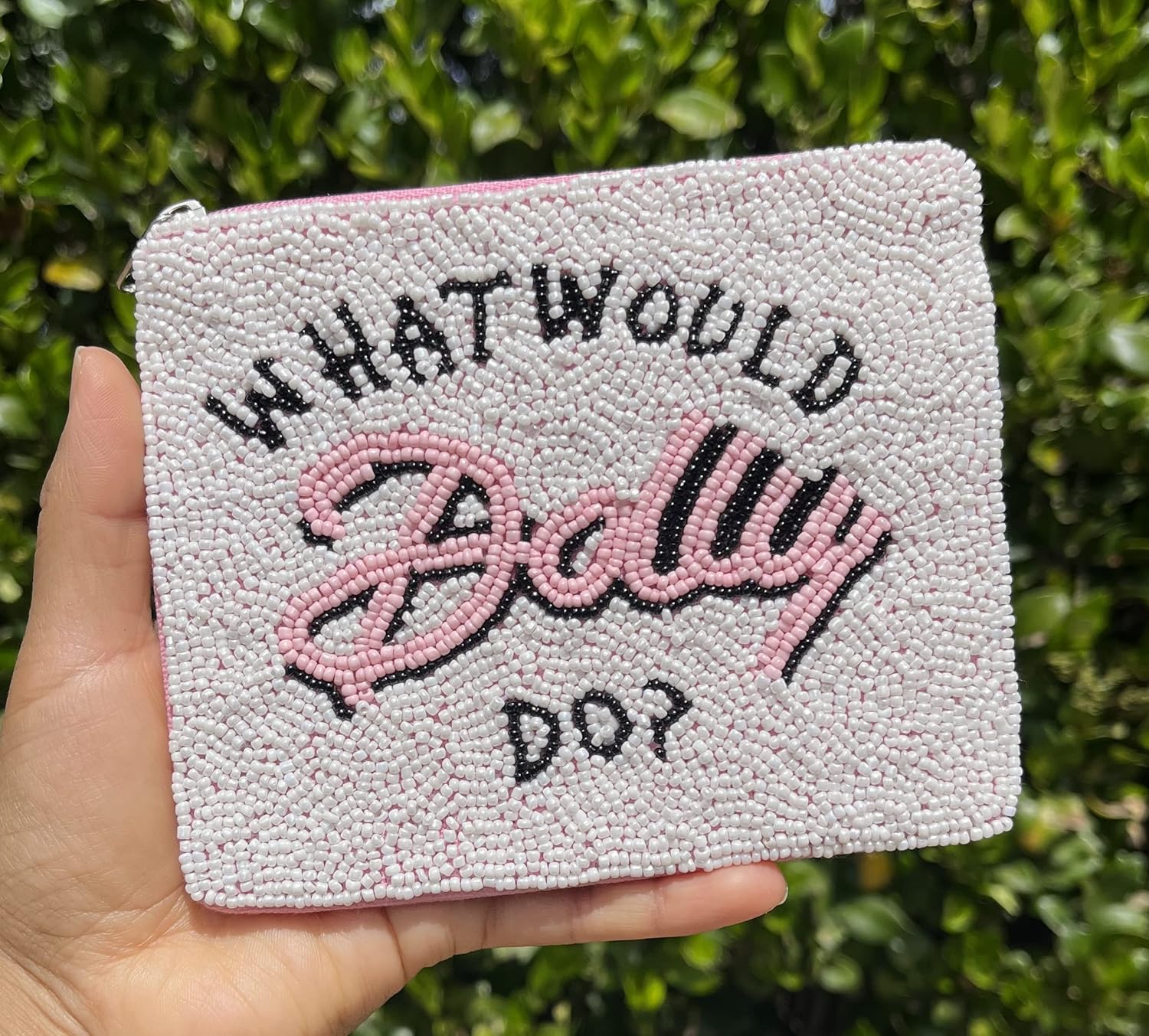 What Would Dolly Do? Coin Purse, Beaded Coin Pouch, Beaded Coin Purse, Coin Purse, Best Friend Gift, Country Music Lover Purse - Image 2