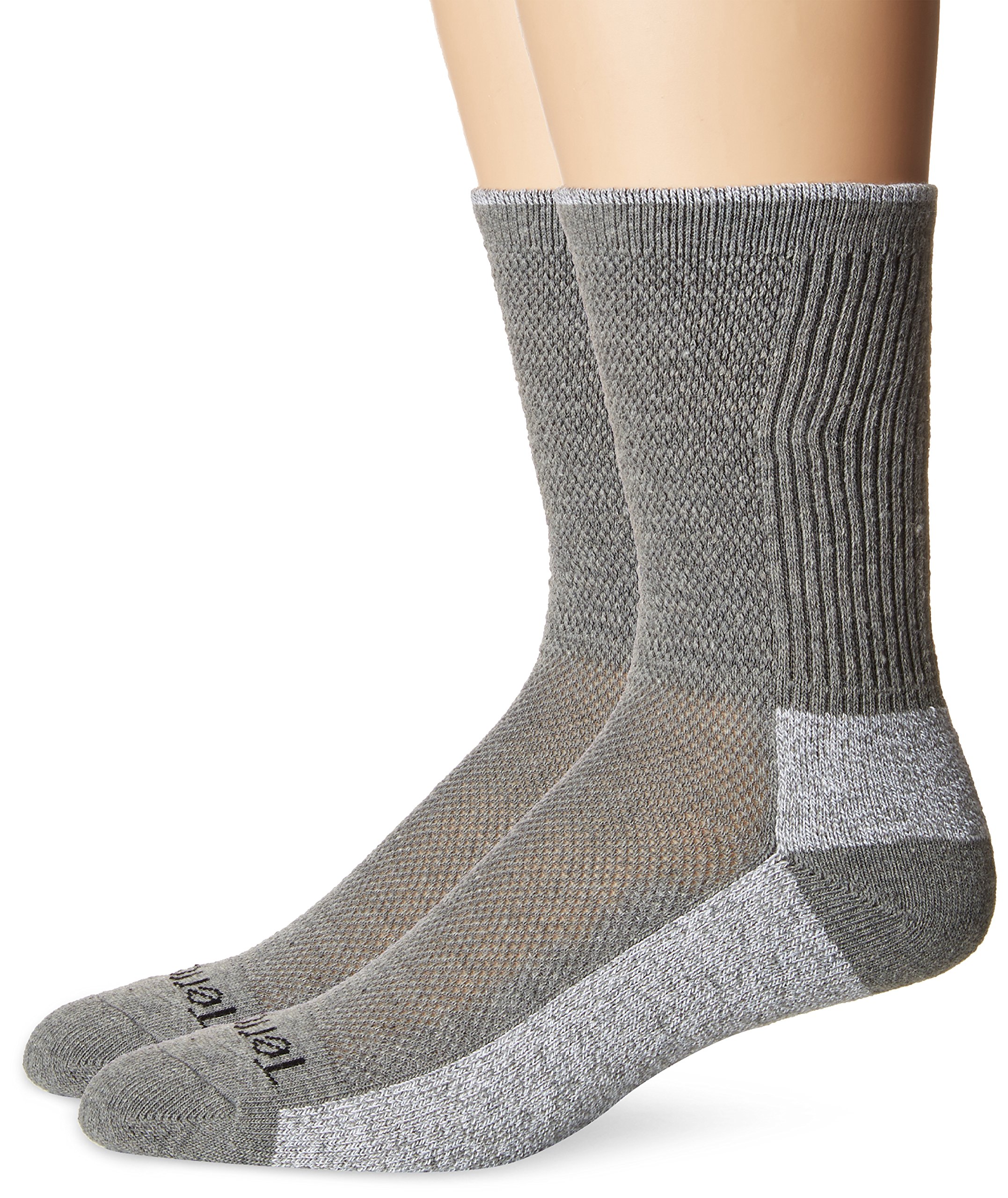 TerramarAll Season Cool Dry Pro Max Crew Socks for Everyday (2 Pack)