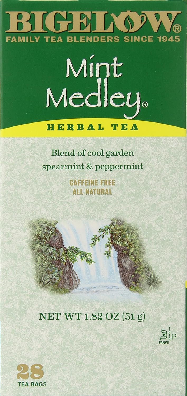Bigelow Mint Medley Herbal Tea, 28 Count (Pack of 6)