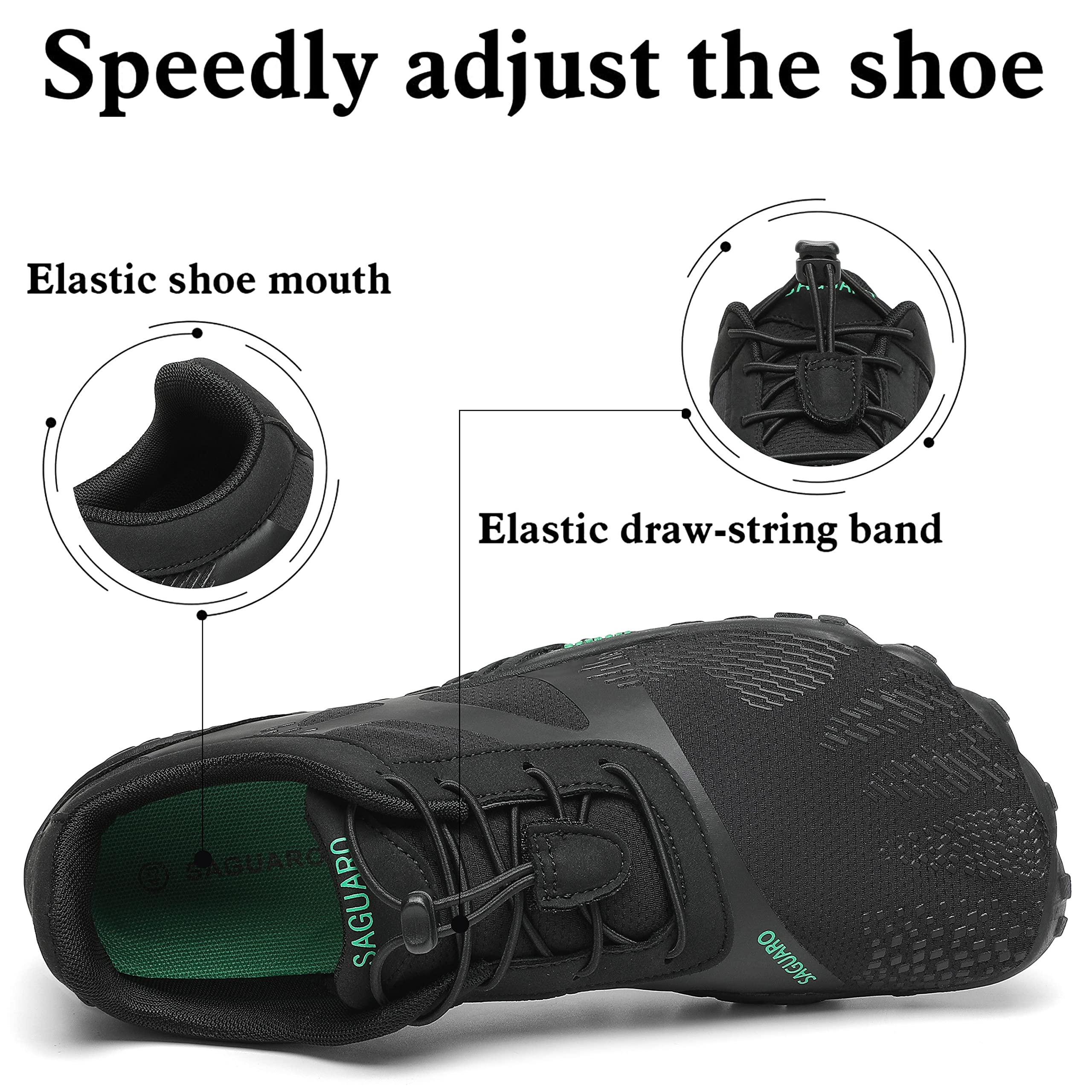 Leggera Scarpe a Piedi Nudi Uomo Minimaliste Regolabile Scarpette di Una comodità Donna Flessibile Elastico Calzature da Spiaggia Asciugatura Veloce Calzature da Trail Running GR.36-48