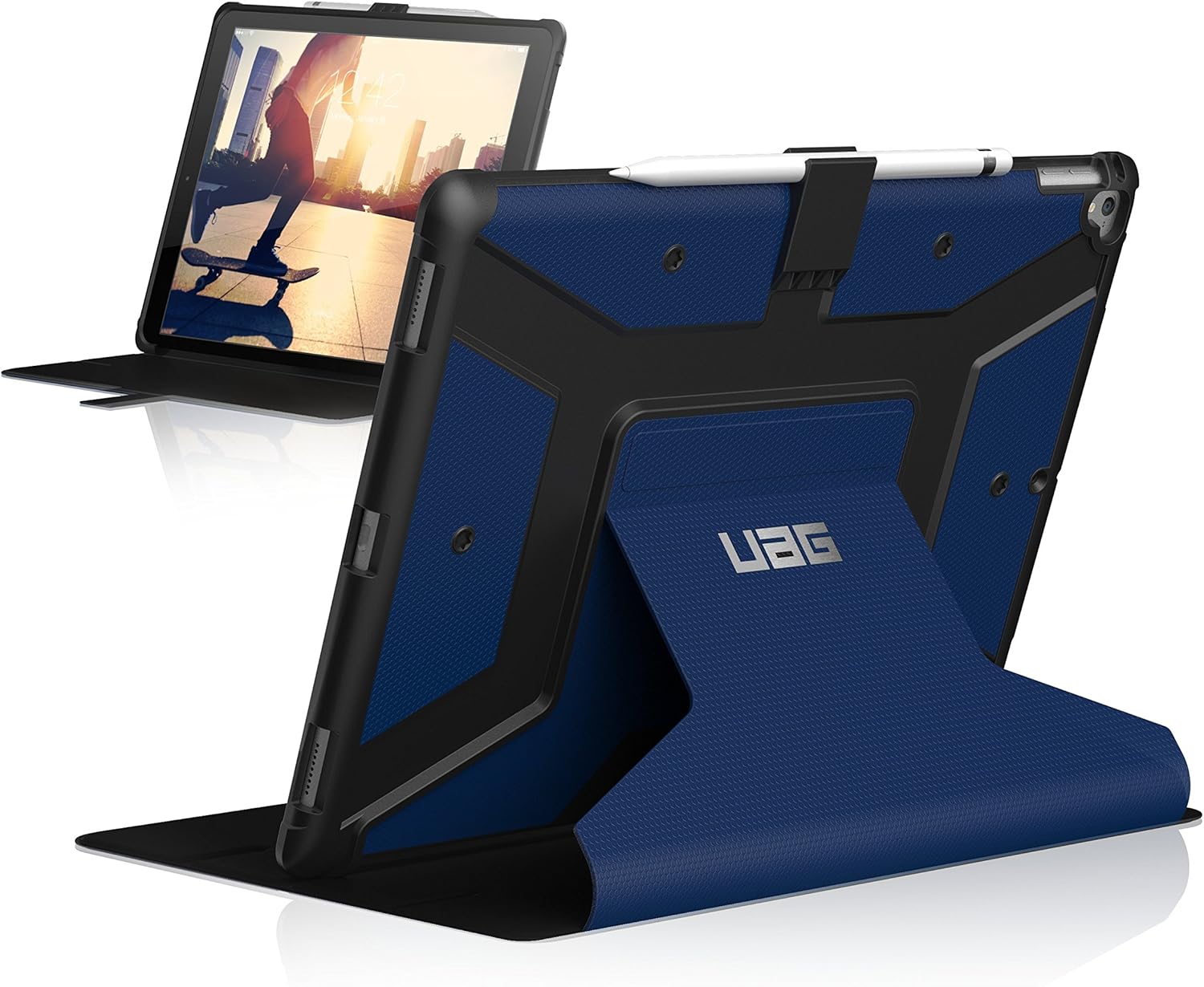 URBAN ARMOR GEAR [UAG] Folio iPad Pro 12.9-inch (2nd Gen, 2017) & iPad Pro 12.9 (1st Gen, 2015) Metropolis Feather-Light Rugged [Cobalt] Military Drop Tested iPad Case