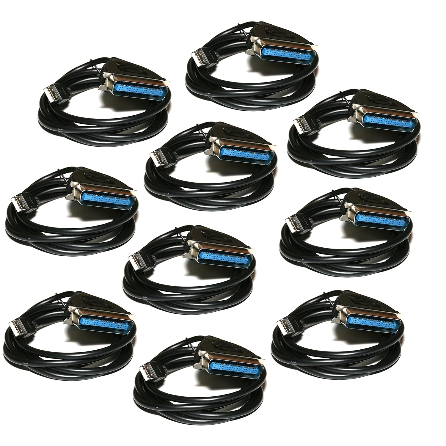 USB Parallel Adapter CN36 Centronics 36 IEEE-1284 PCCABLES.COM (10 Pack)