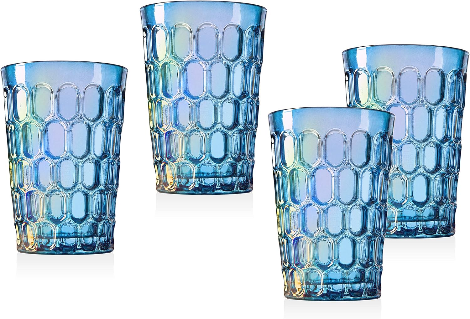Amazon Tumbler Glasses Beverage Glass Cup Rex by Godinger Blue