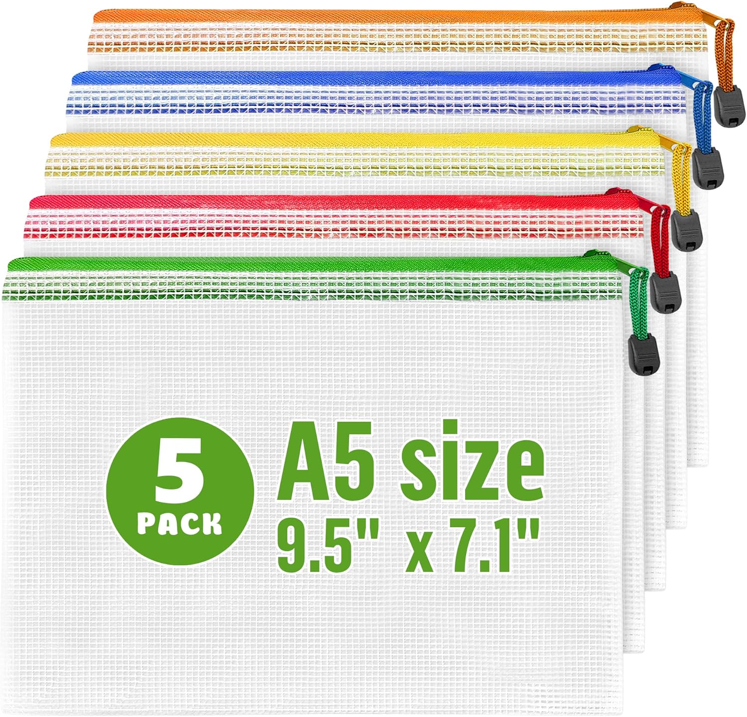 Mesh Zipper Pouch Bags A55 Pack Plastic Zipper Pouches