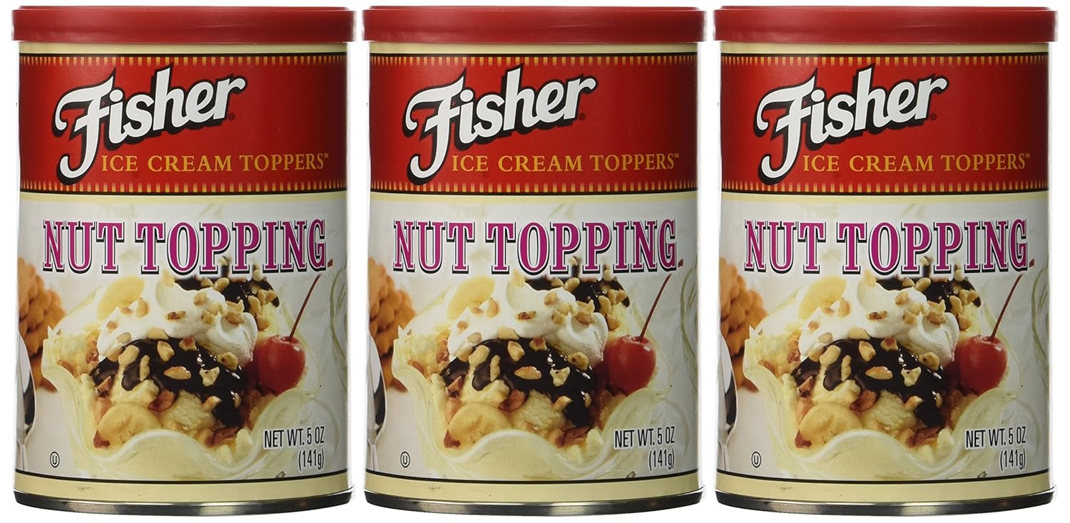 Fisher Nut Topping Ice Cream Toppers 5 Oz. (Pack of 3)