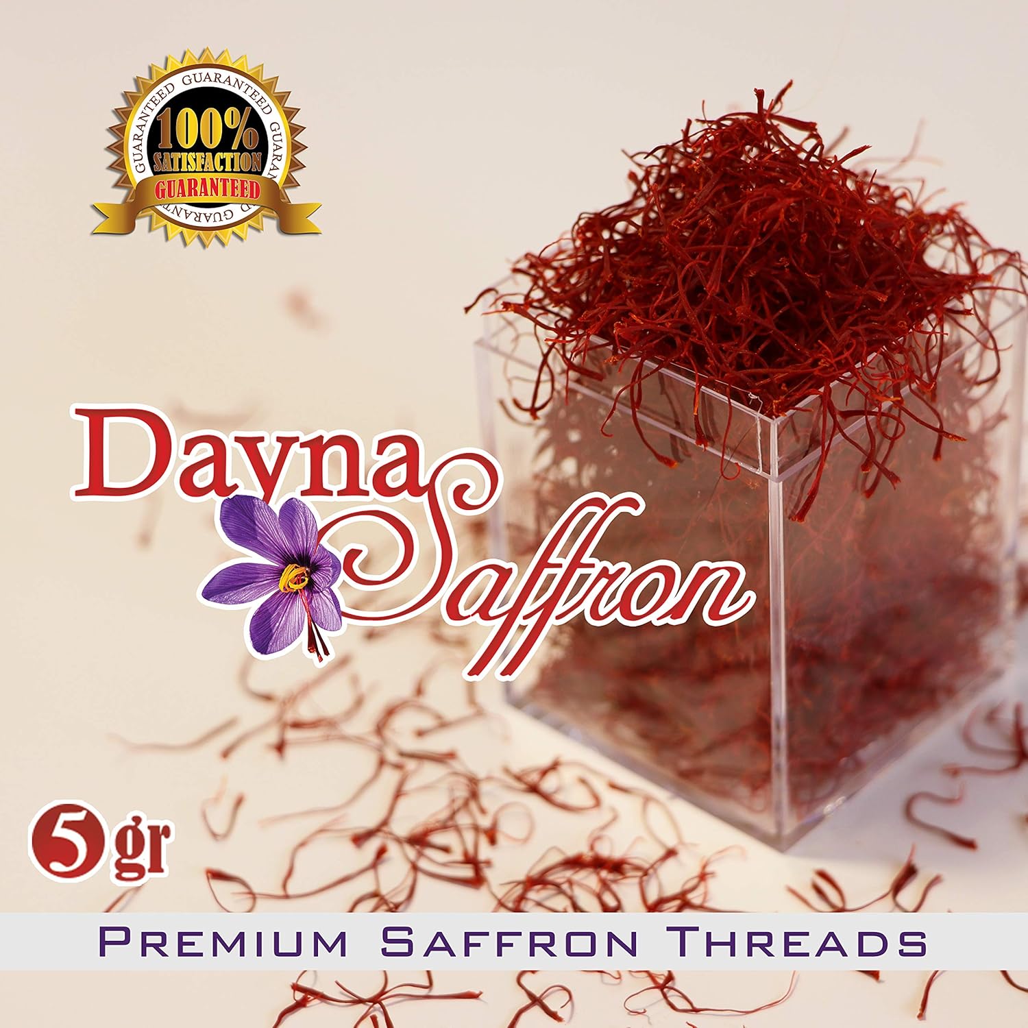 Dayna Saffron 5 Gram Premium Organic Afghan AllRed