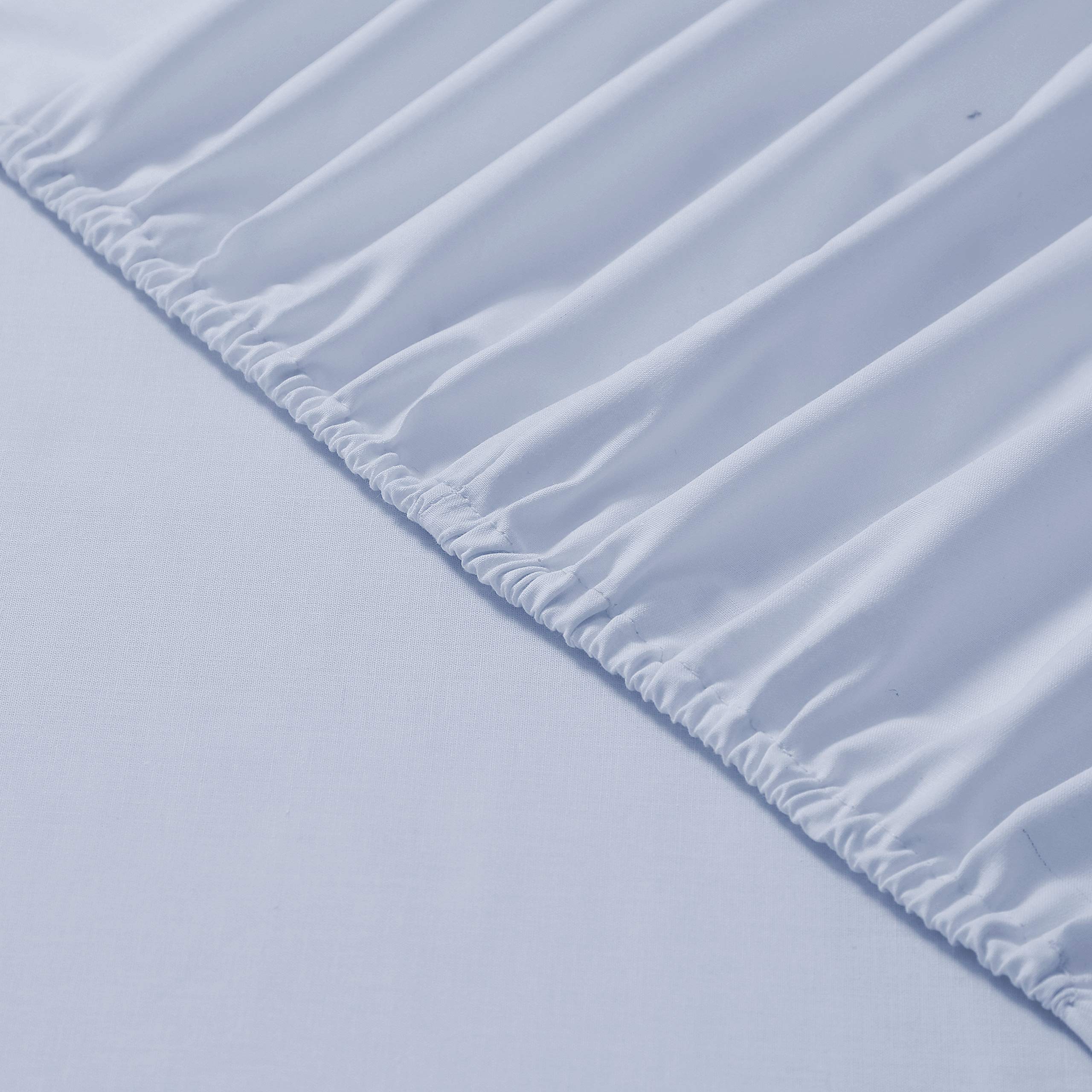 VISION Lenzuolo con angoli Singolo, 90 x 190cm con altezza 25cm, Grigio perla, 100% Cotone