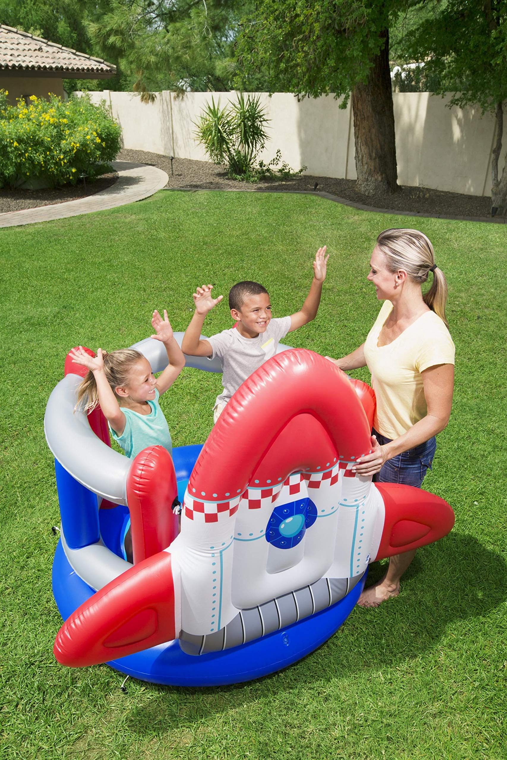 Bestway 52286 Slterello Gonfiabile a Forma di Razzo, 3-6 Anni