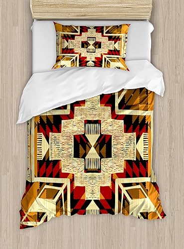 Miniatura 268 de Ambesonne Juego de funda de edredón de baloncesto, silueta de jugador de baloncesto, promoción de campeonato de competencia de atleta, juego de ropa