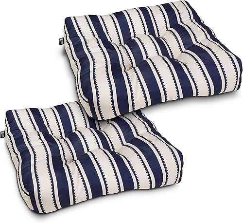 Classic Accessories - Cojín cuadrado resistente al agua para asiento de patio