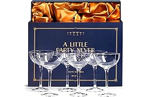 Vintage Crystal Champagne Coupe Set: Timeless Elegance in Modern Refinement