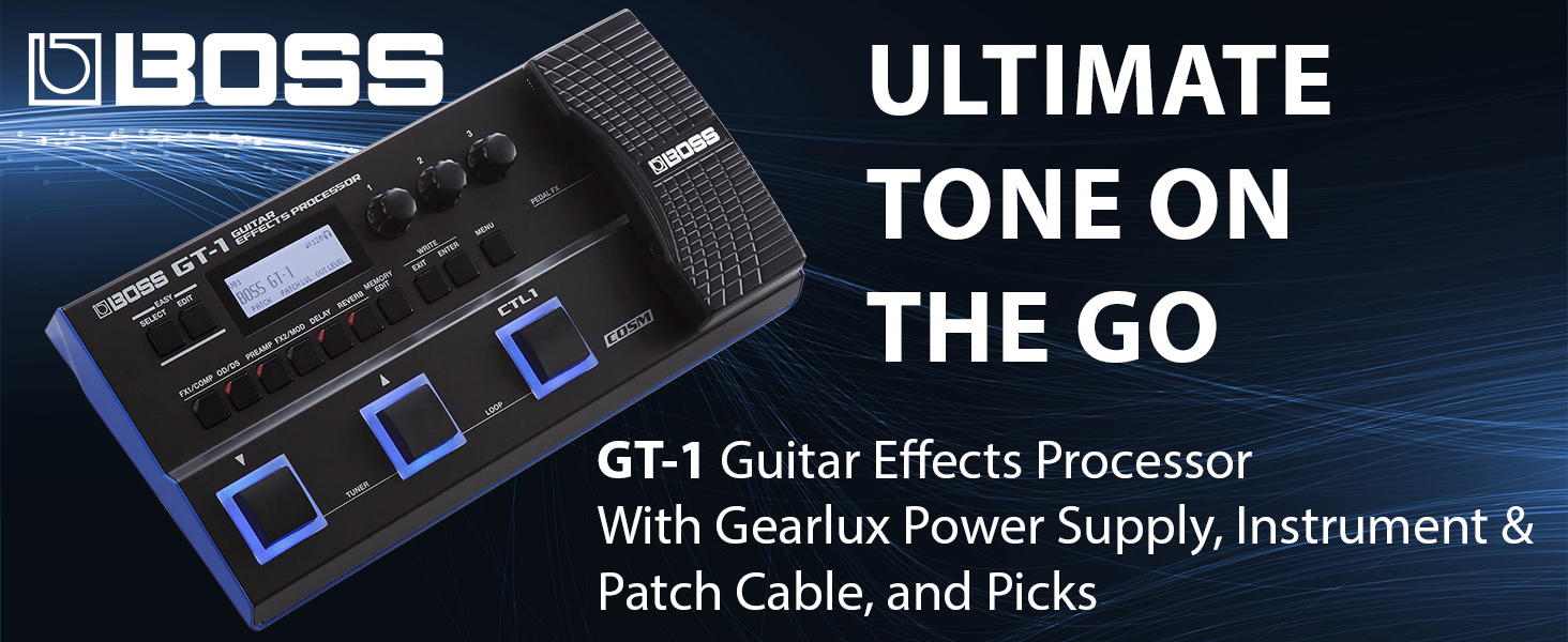 Amazon.com: BOSS GT-1 Guitar Effects Processor Bundle with