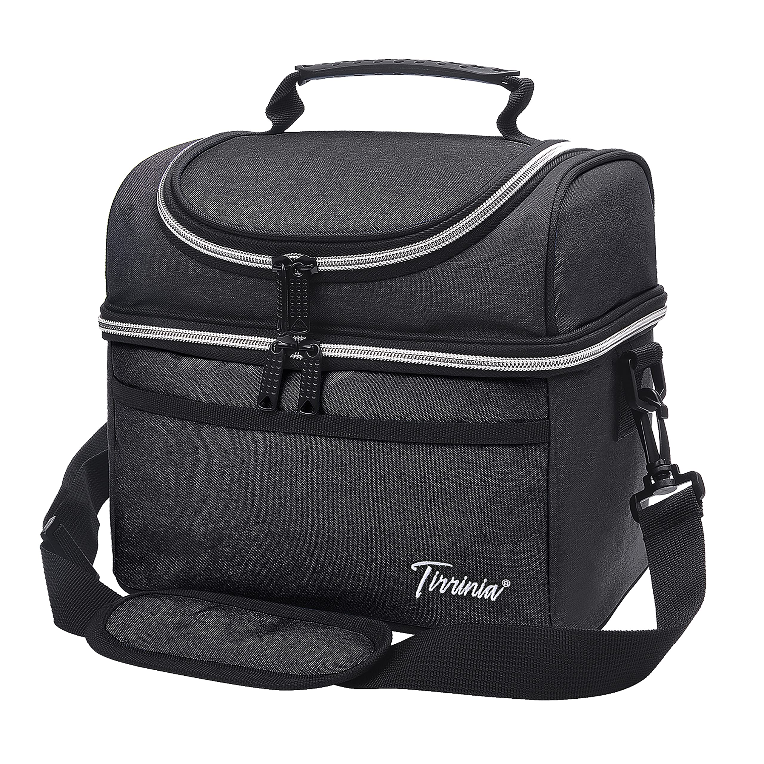 Kato Tirrinia Insulated Cool Bag Lunch Box for Men Women Leak Proof Lunch Box with Compartment Adults Work with Shoulder Strap and Front Pocket