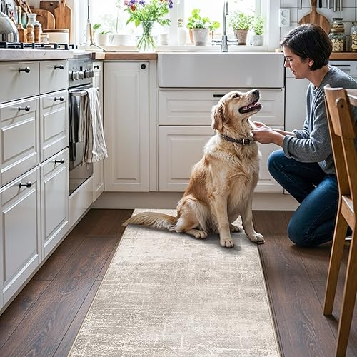 Miniatura 377 de Alfombra lavable para pasillo y de cocina, alfombra de entrada, vintage, suave para el suelo, alfombra antideslizante para interiores, para baño