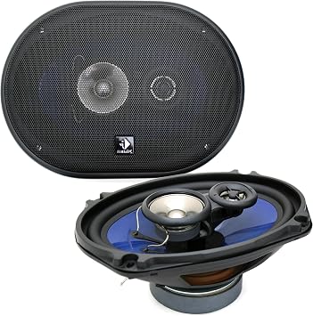 Helix Dark Blue 69 MKII 6"x9" 100W Max 4-Ohm 3-Way Coaxial Car Audio Speakers