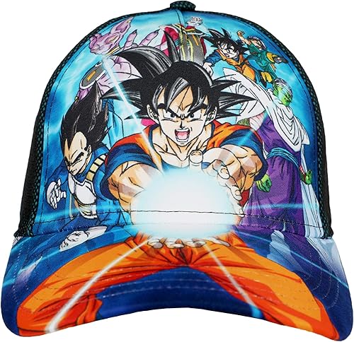 Gorra de Dragon Ball Z para niños y niñas con estampado completo, DBZ
