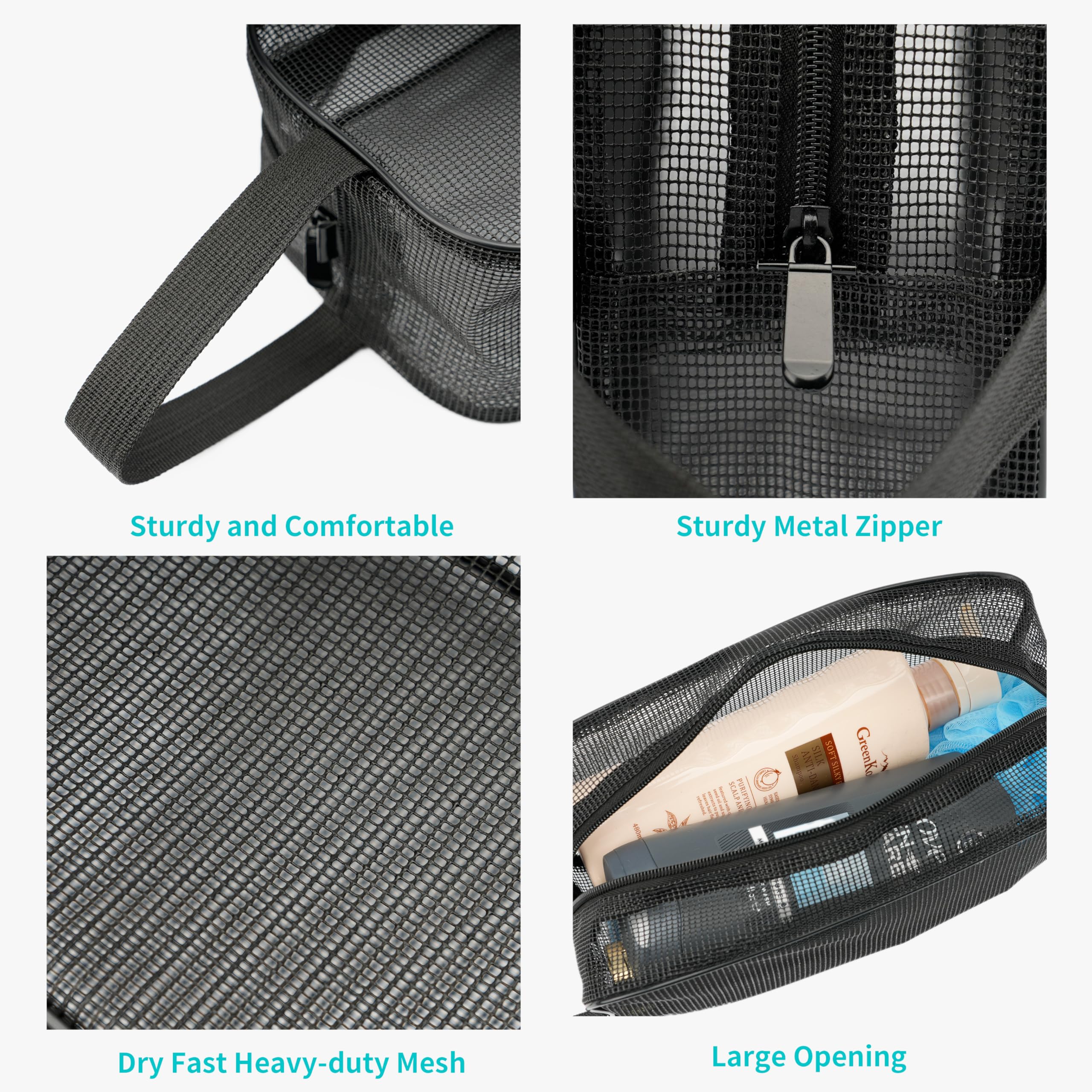 REDSINDA Mesh Shower Caddy - Travel & Gym Bag -8