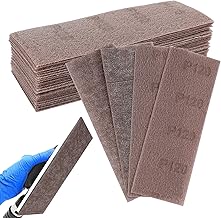 25 Stück Körnungen 120, 70 x 198mm Schleifgitter Schleifstreifen, Schleifnetz, Geeignet für Für das Schleifen von Wänden, Holz, Farben, Geringer Staubandruck(120)