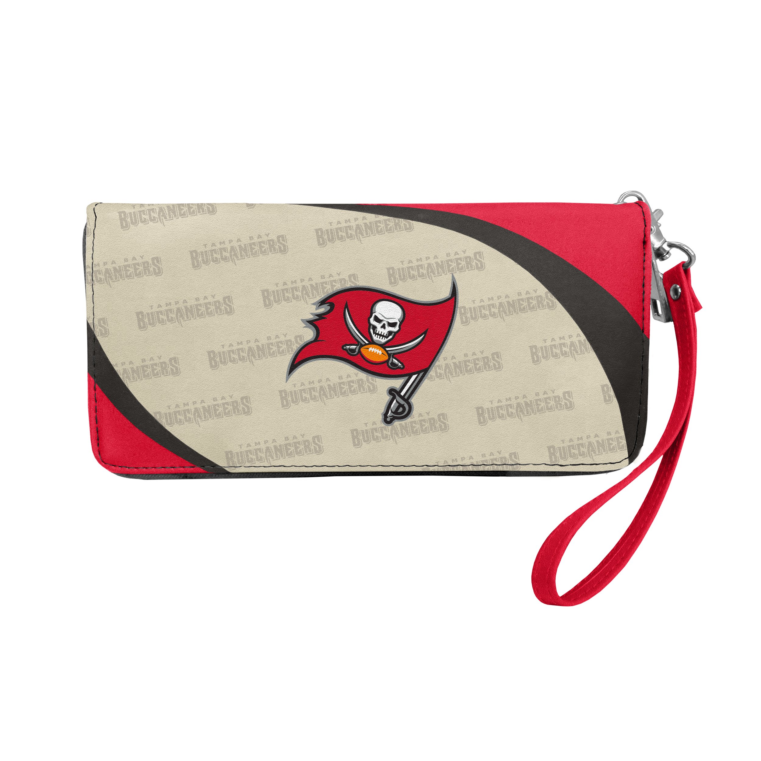 Littlearth Tampa Bay Buccaneers NFL Curve Zip Organizer Wallet