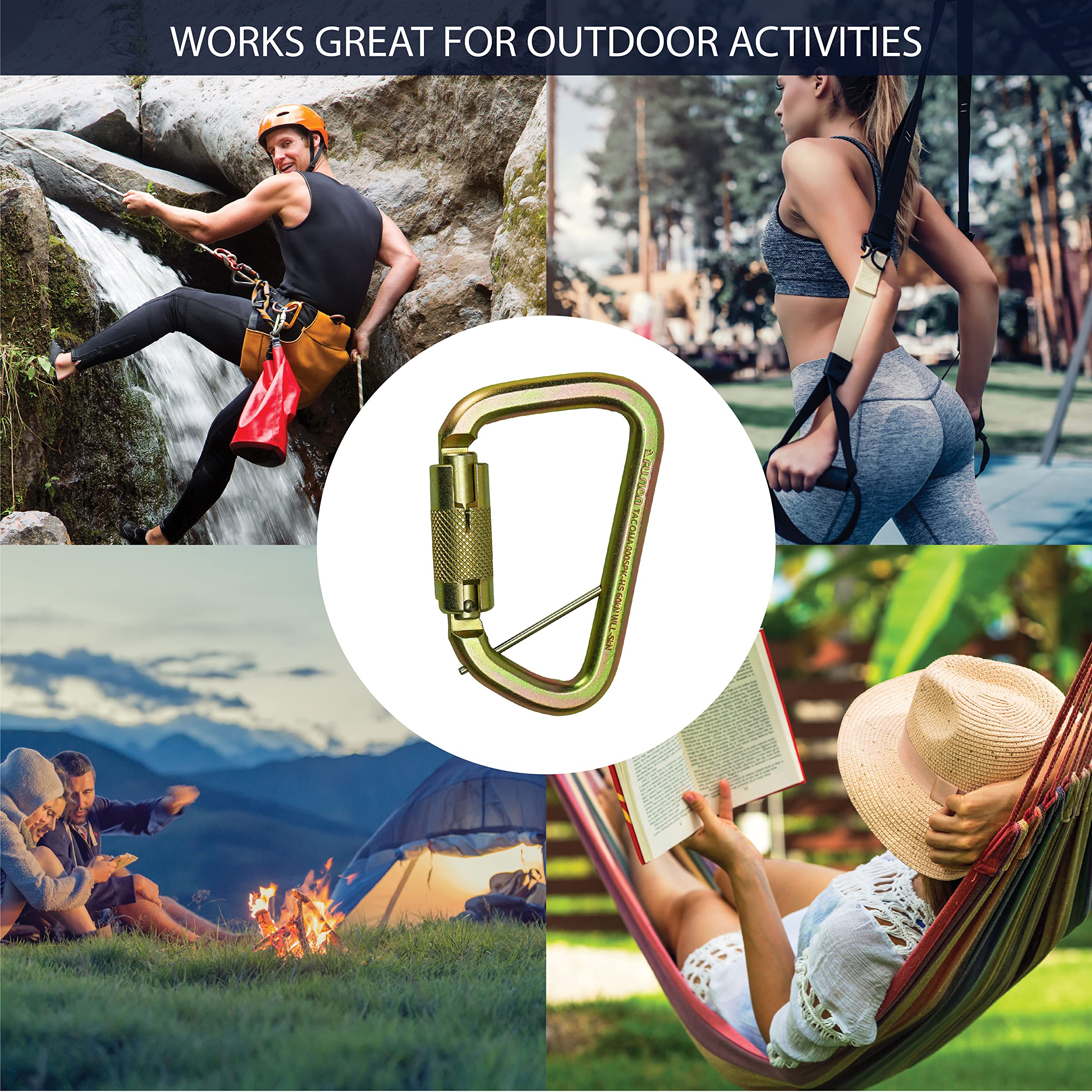 Fusion Climb Auto Locking Carabiner 60KN