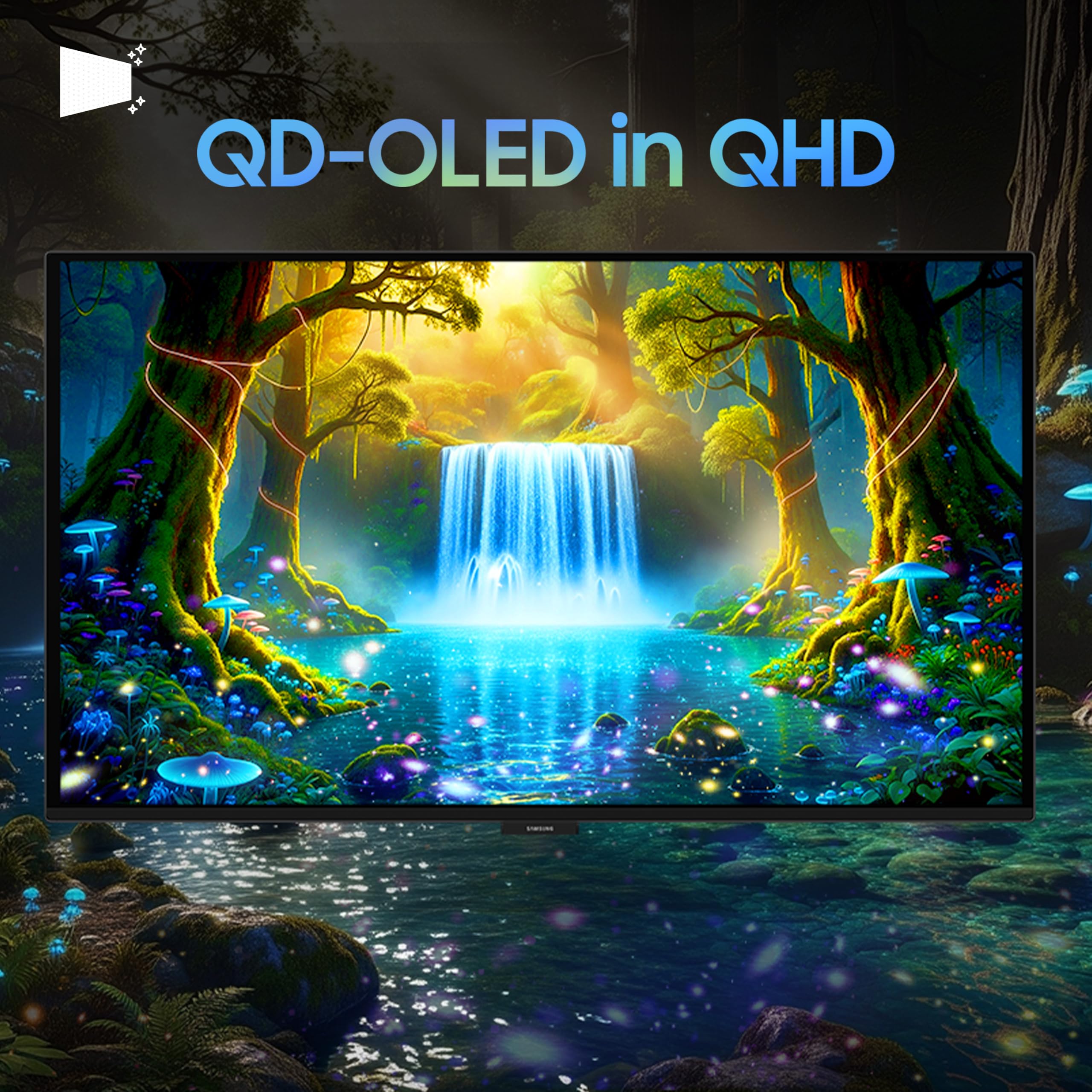 Samsung 27" Odyssey QD-OLED G6 Gaming Monitor(Smartchoice) | QHD 2560 x 1440| 240 Hz| 0.03ms | Ergonomic Stand | Pantone Validated| Glarefree | TrueBright 300| G-Sync| Free Sync| LS27HG612SWXXL| Black — Amazon image 2