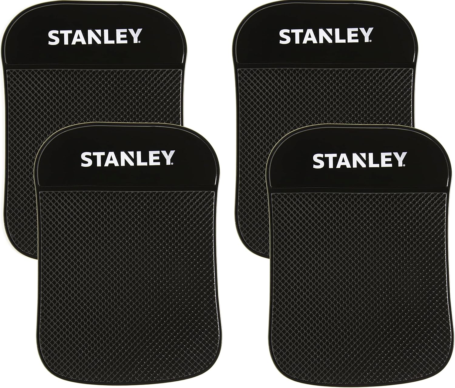 Stanley S4006 4.5" x 6.5" Extra-Strong Anti-Slip Grip Dashboard Gel Pad for Cell-Phone, Tablet, GPS, Keys or Sunglasses, Pack of 4