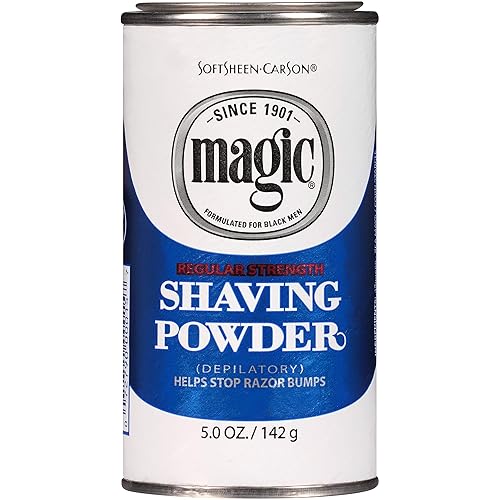 Miniatura 1 de SoftSheen-Carson Magic - Afeitado sin afeitar para hombres, polvo de afeitado de fuerza regular, para barbas normales, formulado para hombres