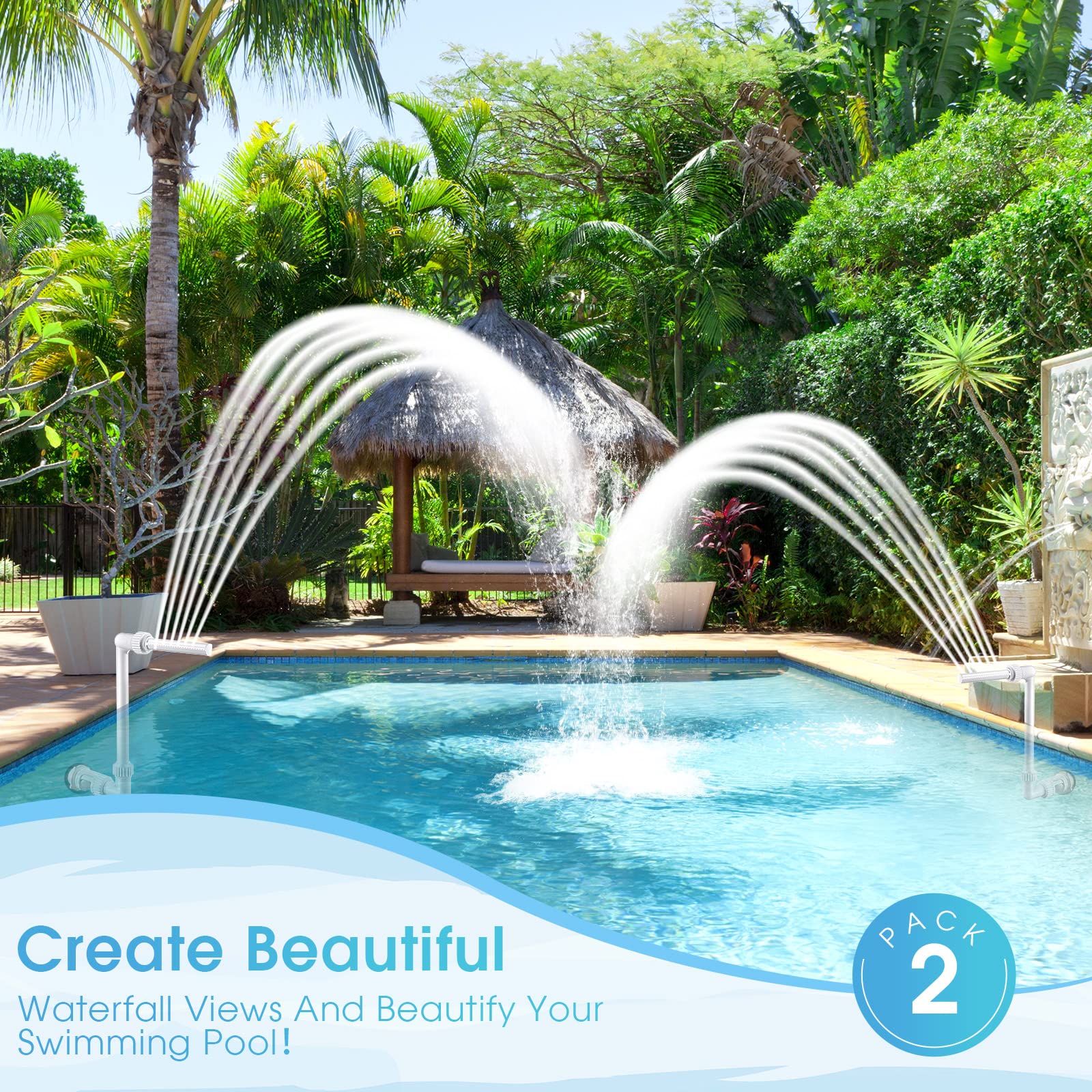 Poolhacker Solar Beautiful Outdoor Pools With Waterfalls The Falls Water Falls: The