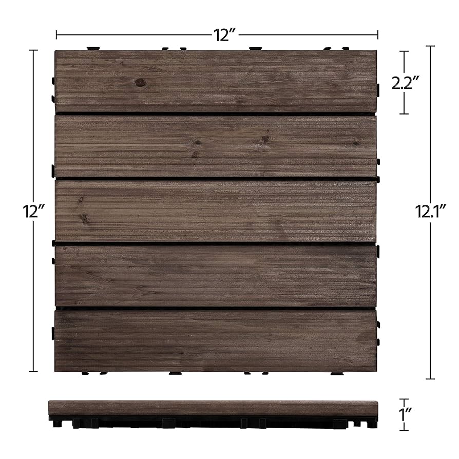 aoiking12.27様 Amazon.com: Yaheetech 27PCS Interlocking Wooden Flooring