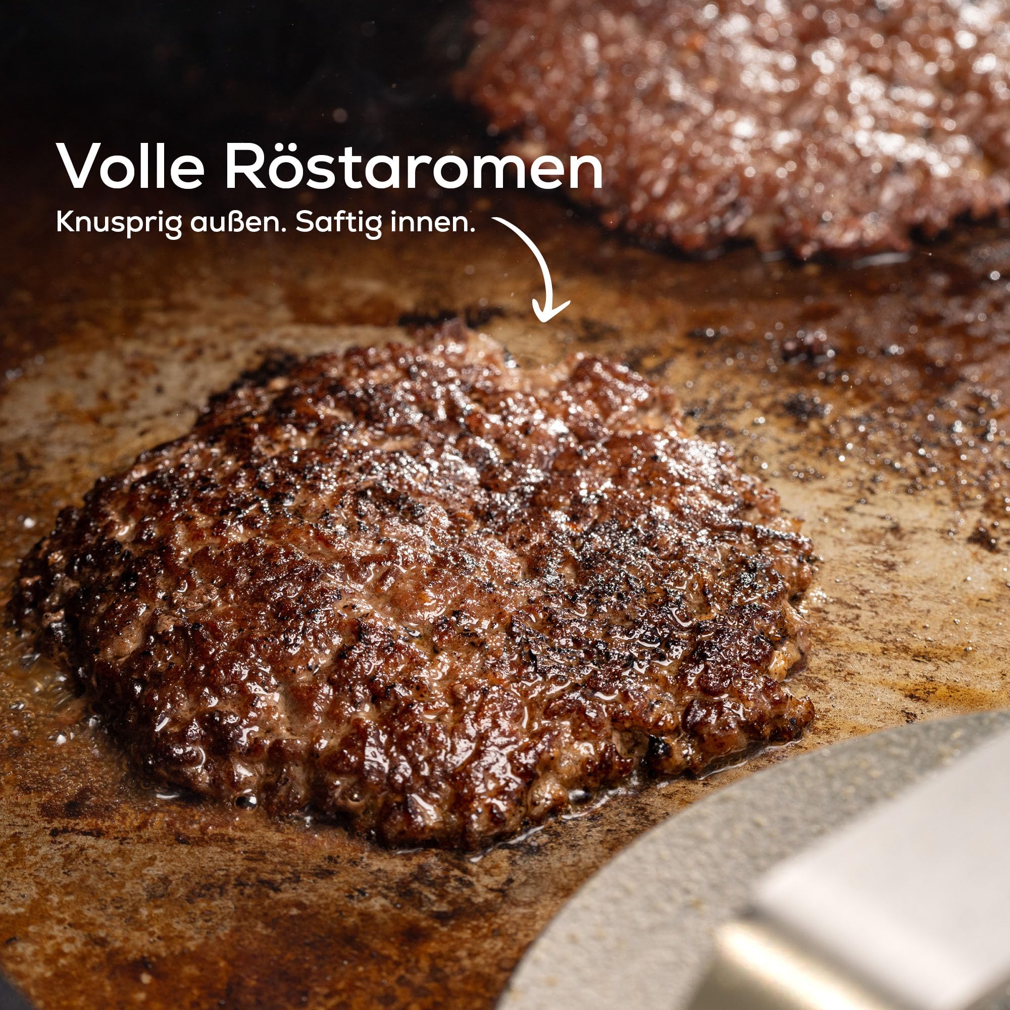 BeHe Smash Burger Presse 1kg schwer 100% Edelstahl – Massive Burger Presse für Grill & Plancha – 8 mm Burgerpresse für perfekte Smashburger Kruste – Burger Patty Presse Made im Ruhrgebiet