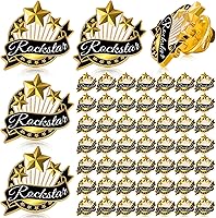 Vista 1 de Ceenna 50 piezas de insignia de solapa de empleado del mes en masa, estrella de reconocimiento, regalo de apreciación, recompensa de rendimiento