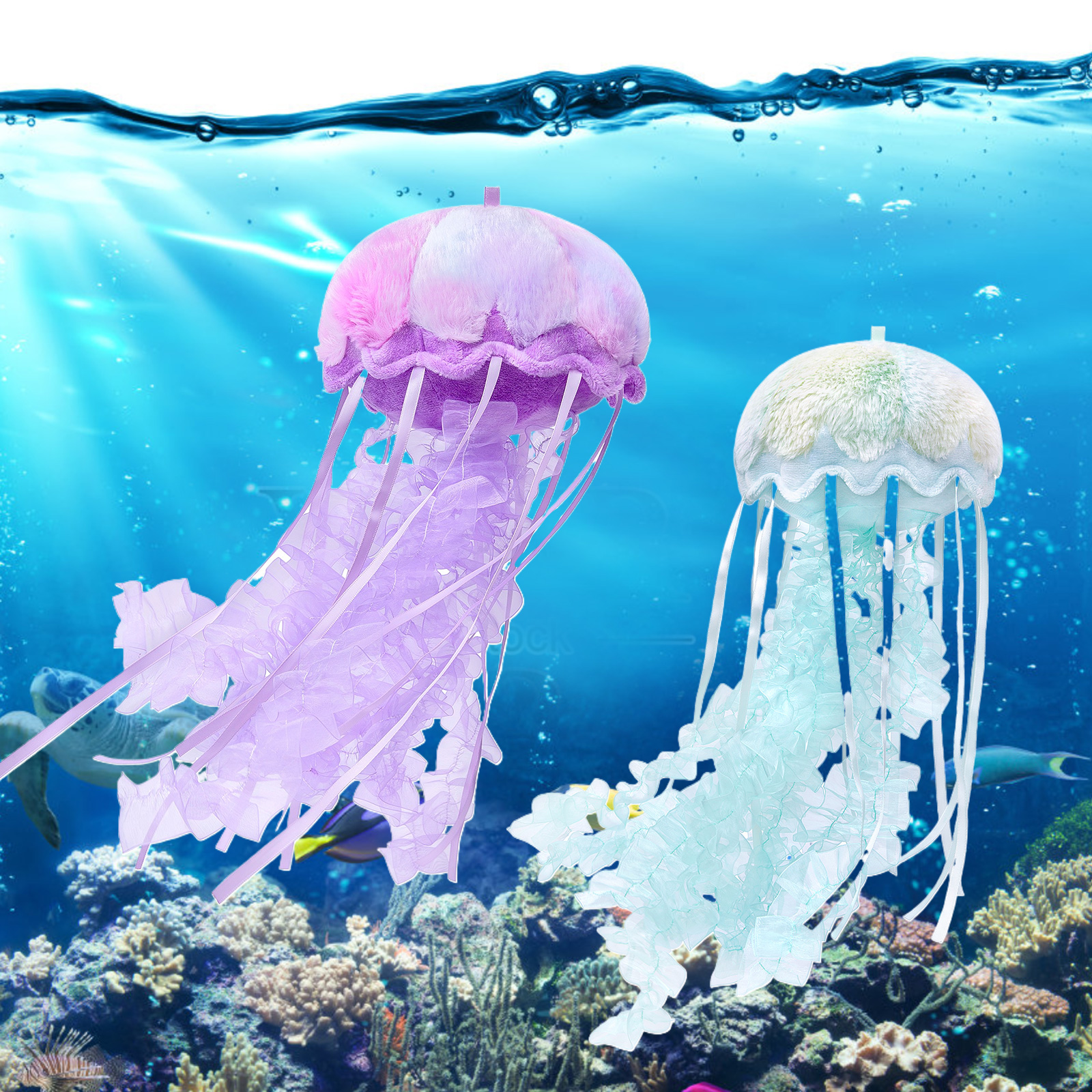 Amazon.com: Double Bread Realistic Jellyfish Stuffed Animal, Cute