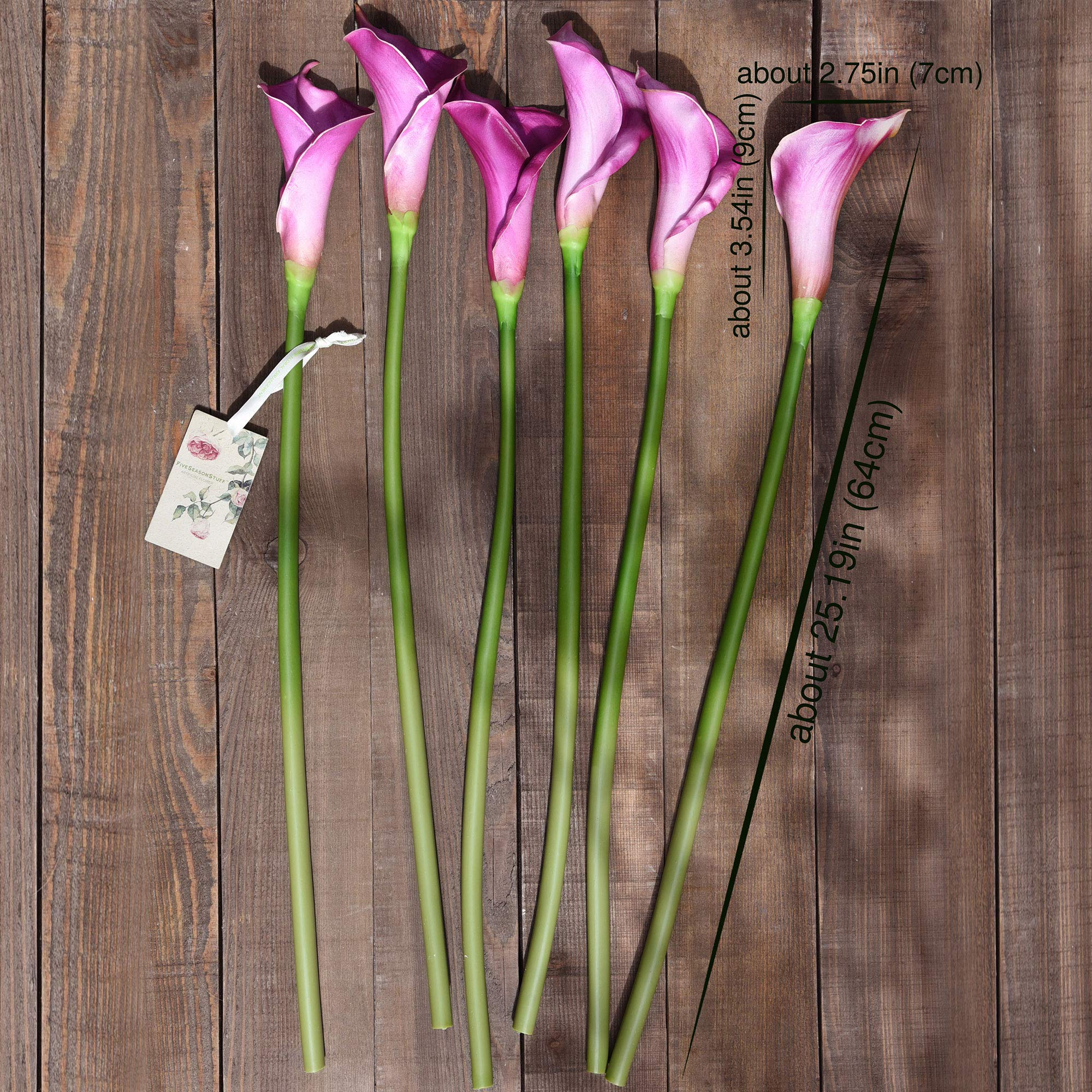 Amazon｜FiveSeasonStuff リアルタッチ カラーリリー 造花