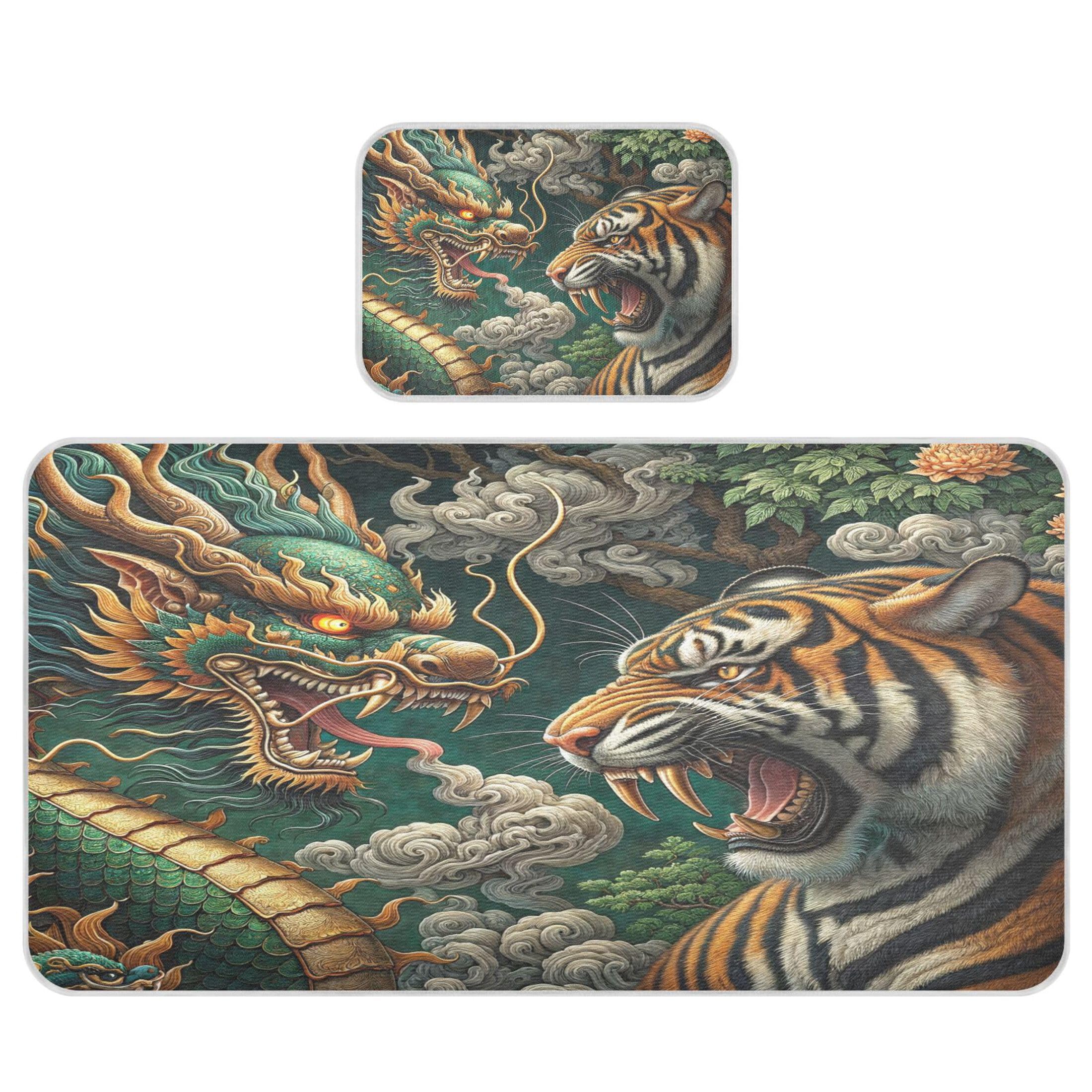 Takiito Dragon Tiger Baby Cooling Mattress Pad, Soft & Breathable Cooling Mat Keep Baby Cool in Summer 28x52 in, Nursery Essential