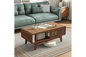 MECOR Mid-Century Modern Coffee Table with Lift Top and Storage