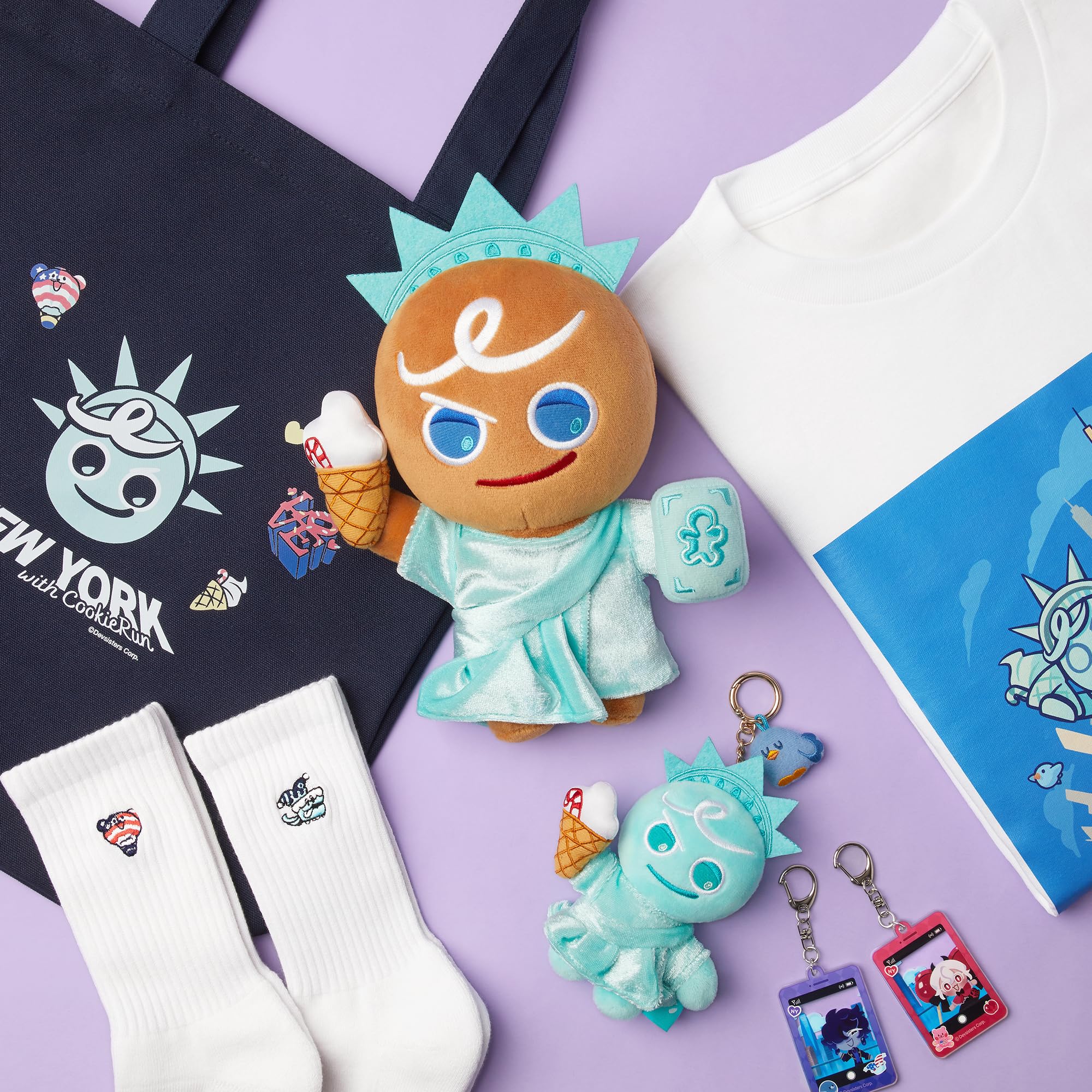 Amazon.com: COOKIERUN GingerBrave x The Statue of Liberty Plushie